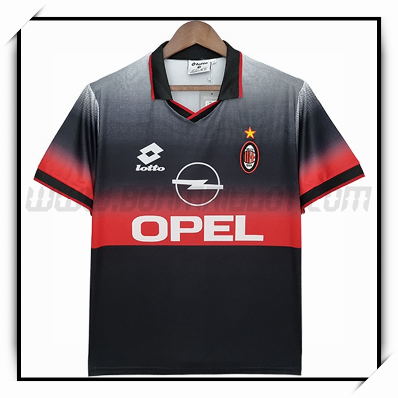 Camiseta Futbol AC Milan Negro Retro 1995/1996