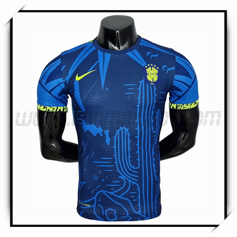 Camiseta Equipo Brasil Azul Version del jugador clasico 2022 2023