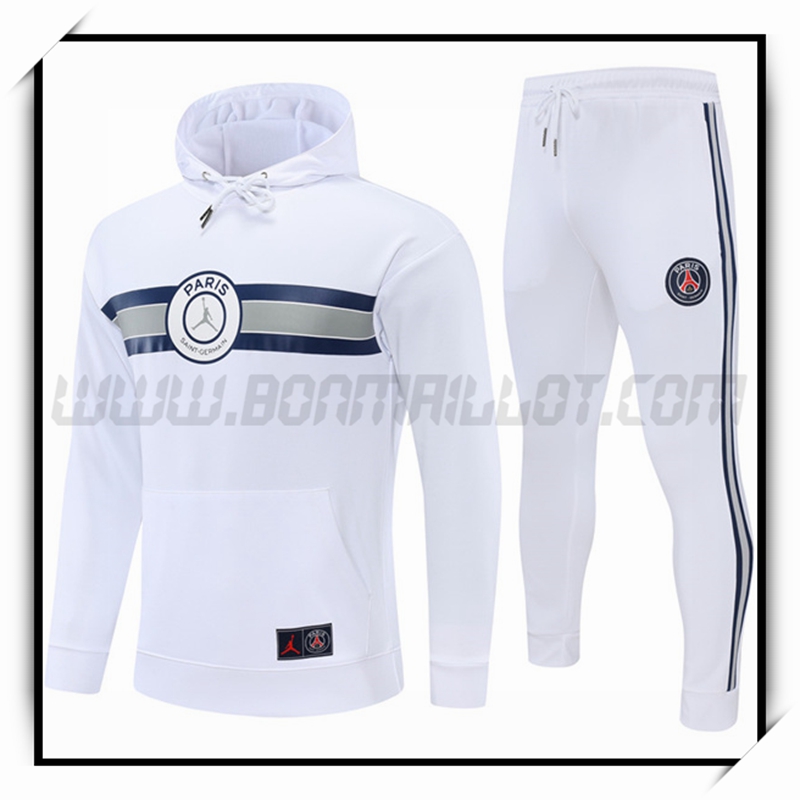 Chaqueta con Capucha Chandal del Jordan PSG Blanco 2022 2023