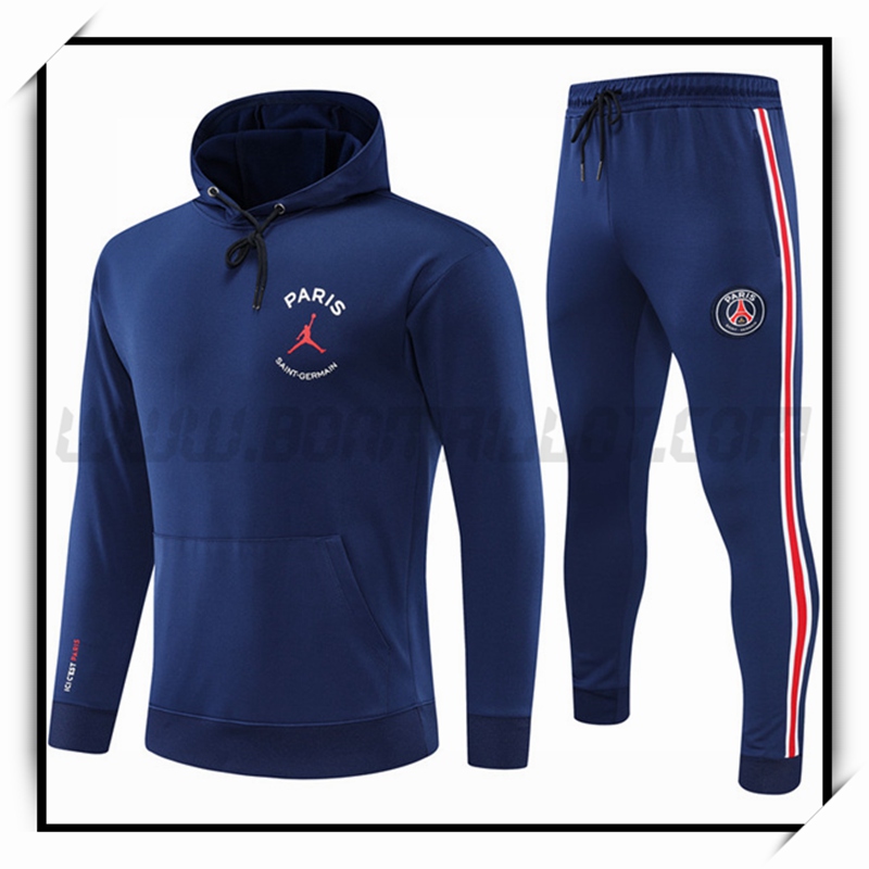 Chaqueta con Capucha Chandal del Jordan PSG Azul Marin 2022 2023