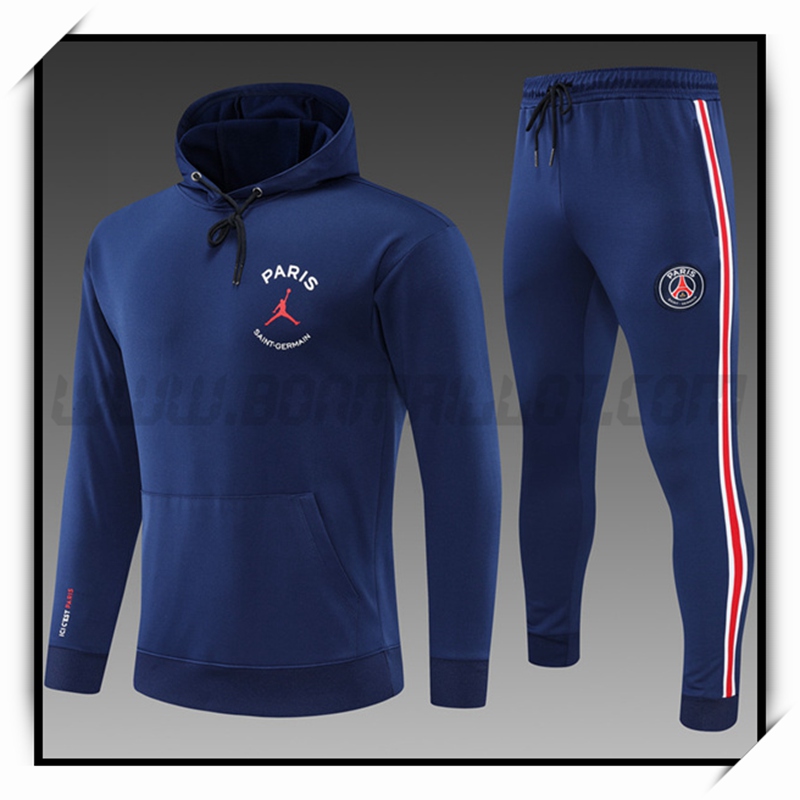 Chaqueta con Capucha Chandal del Jordan PSG Ninos Azul Marino 2022 2023