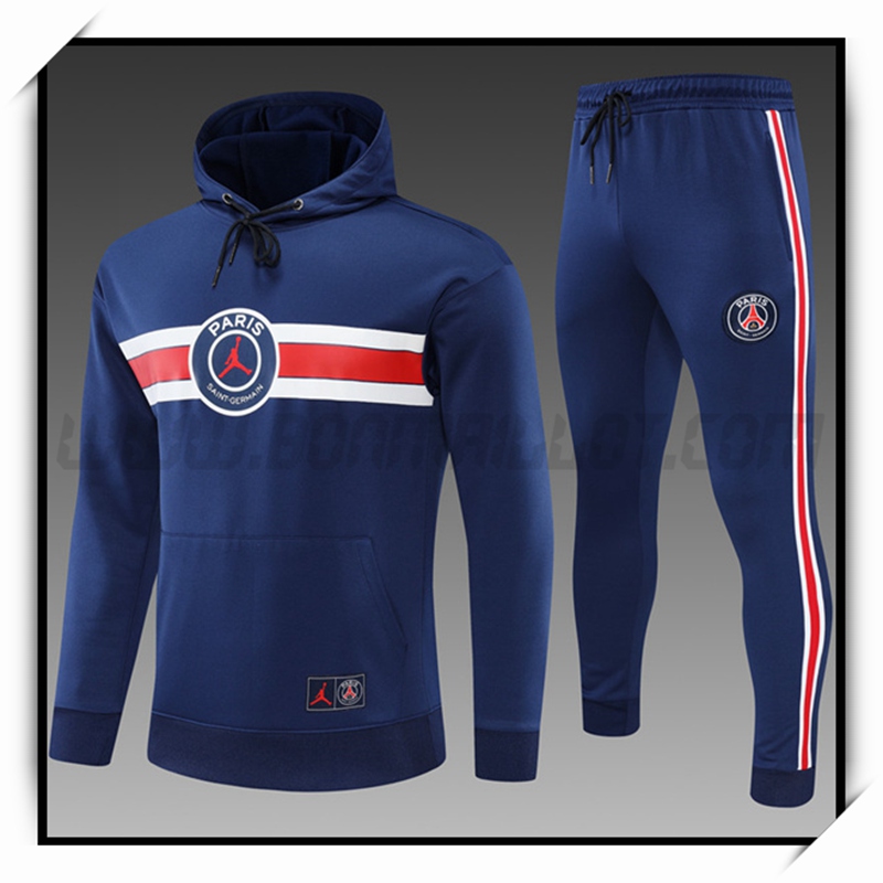 Chaqueta con Capucha Chandal del Jordan PSG Ninos Azul 2022 2023