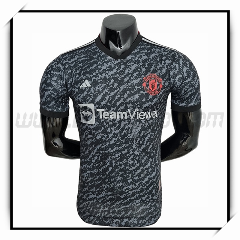 Camiseta Futbol Manchester United Negro Version Especial 2022 2023