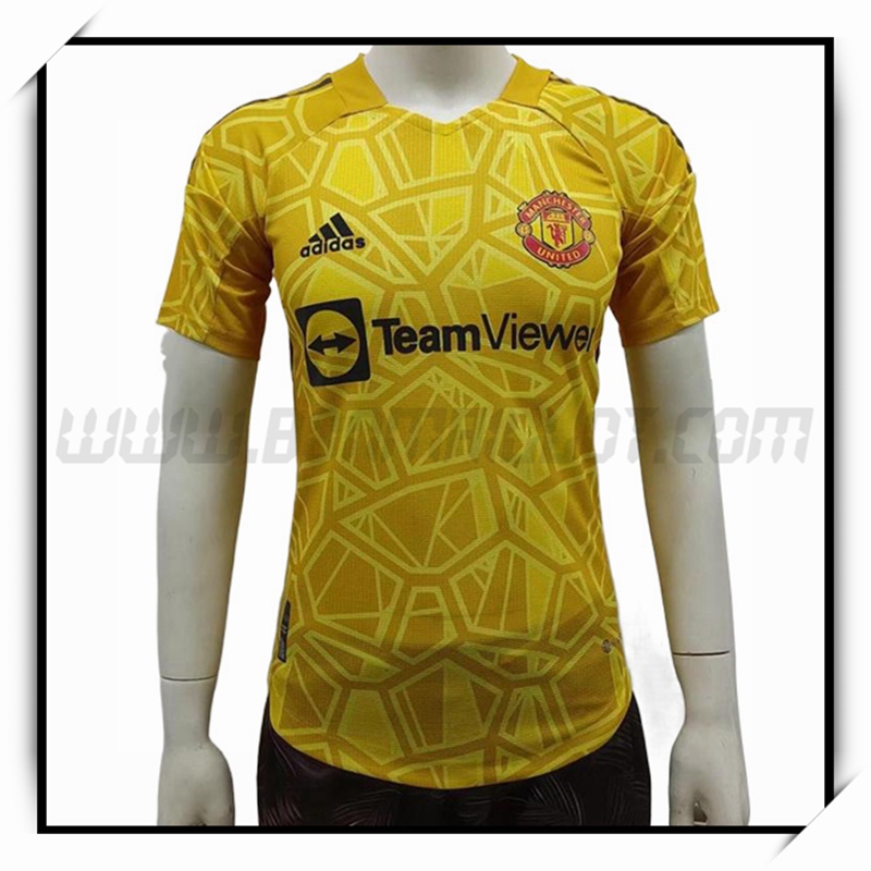 Camiseta Portero Manchester United Amarillo 2022 2023