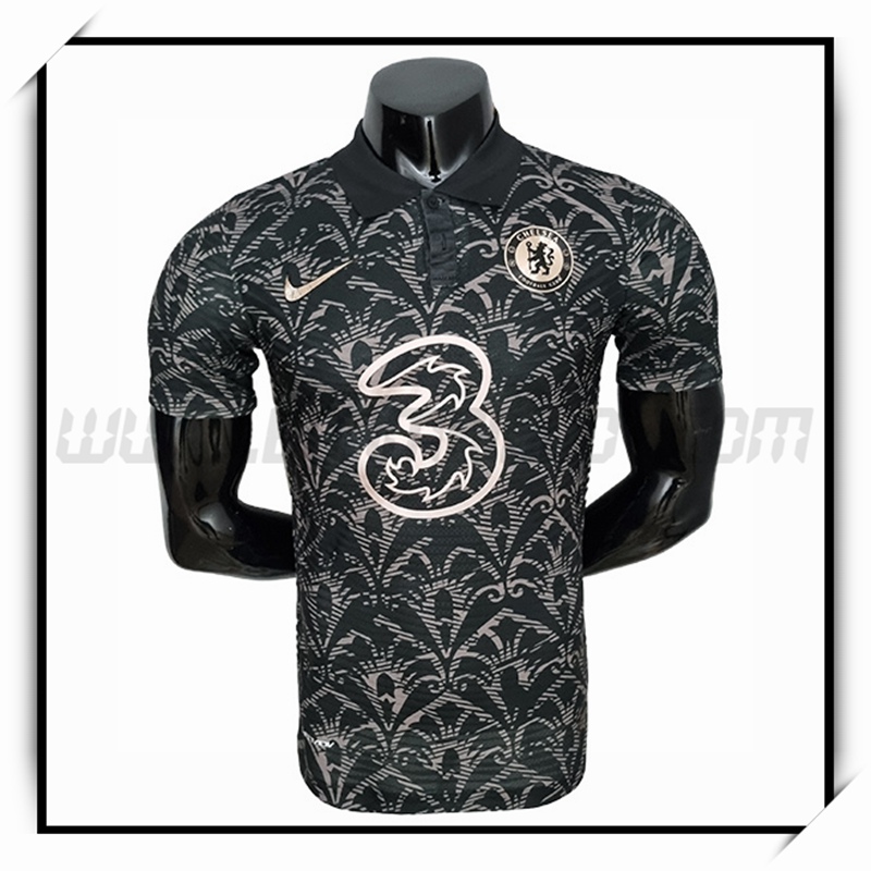 Camiseta Futbol FC Chelsea Negro Version del jugador clasico 2022 2023