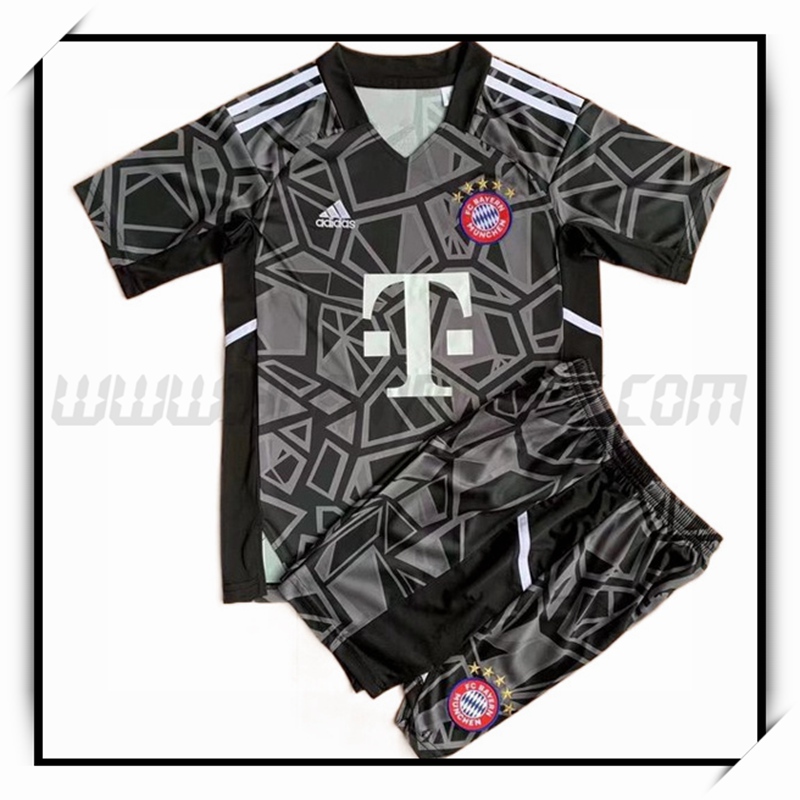 Equipacion Portero Bayern Munich Ninos Negro 2022 2023