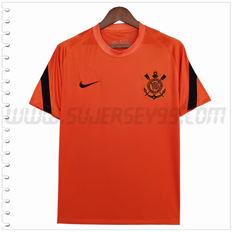 Camiseta Entrenamiento Corinthians Naranja 2022 2023