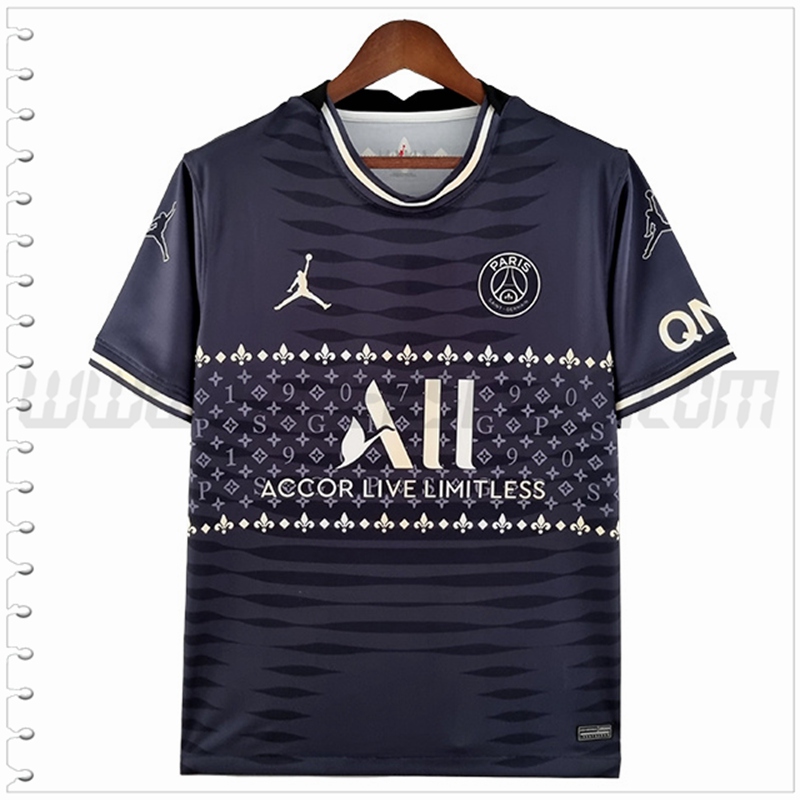 Camiseta Entrenamiento Jordan PSG Negro/Gris 2022 2023