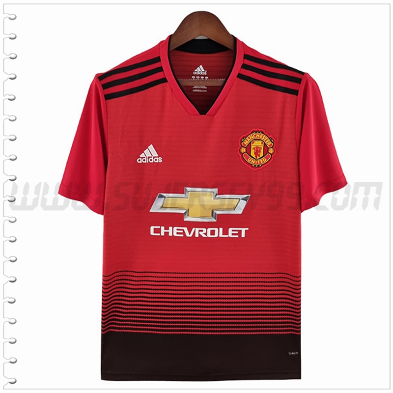 Primera Camiseta Futbol Manchester United Retro 2018/2019