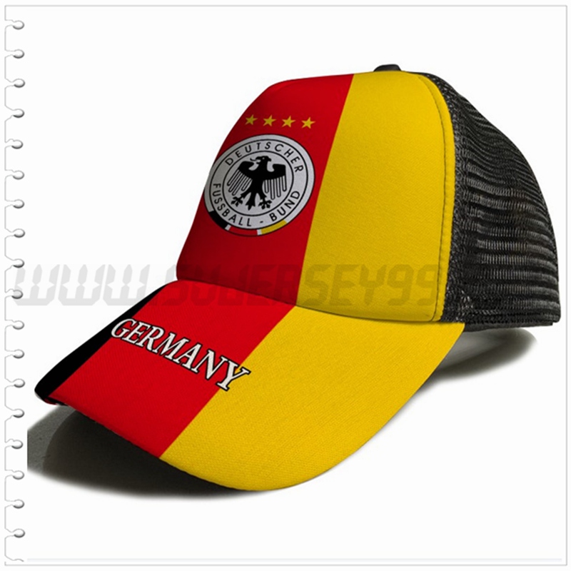 Gorra Futbol Alemania Amarillo/Rojo 2023