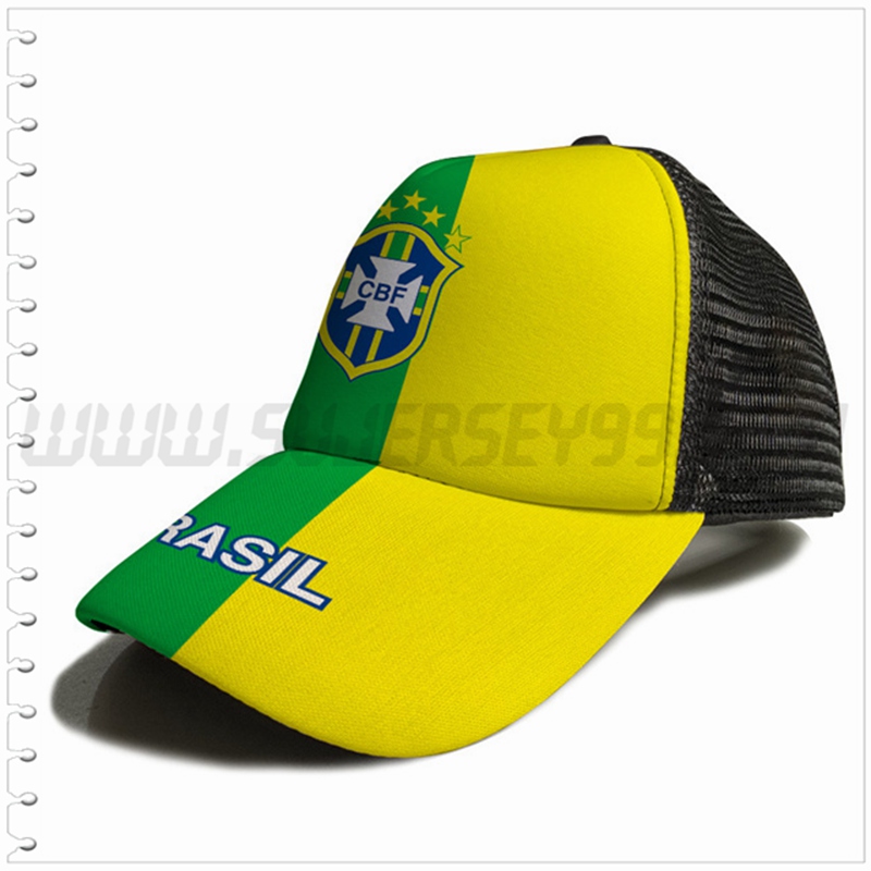 Gorra Futbol Brasil Amarillo/Verde 2023