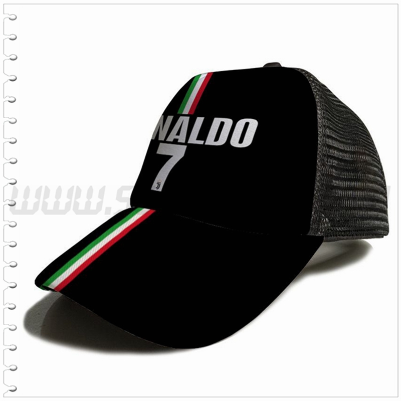 Gorra Futbol Ronaldo 7 Negro 2023