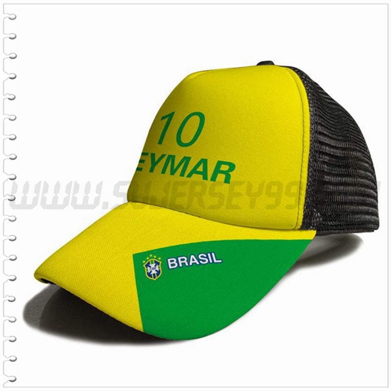 Gorra Futbol Neymar 10 Amarillo/Verde 2023