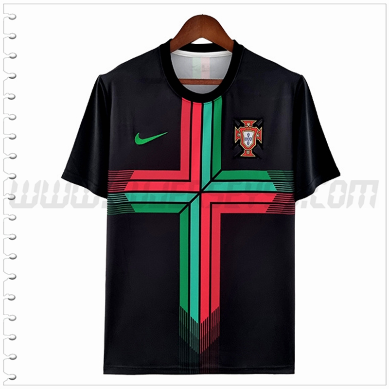 Camiseta Equipo Portugal Negro Edicion Conceptual 2022 2023