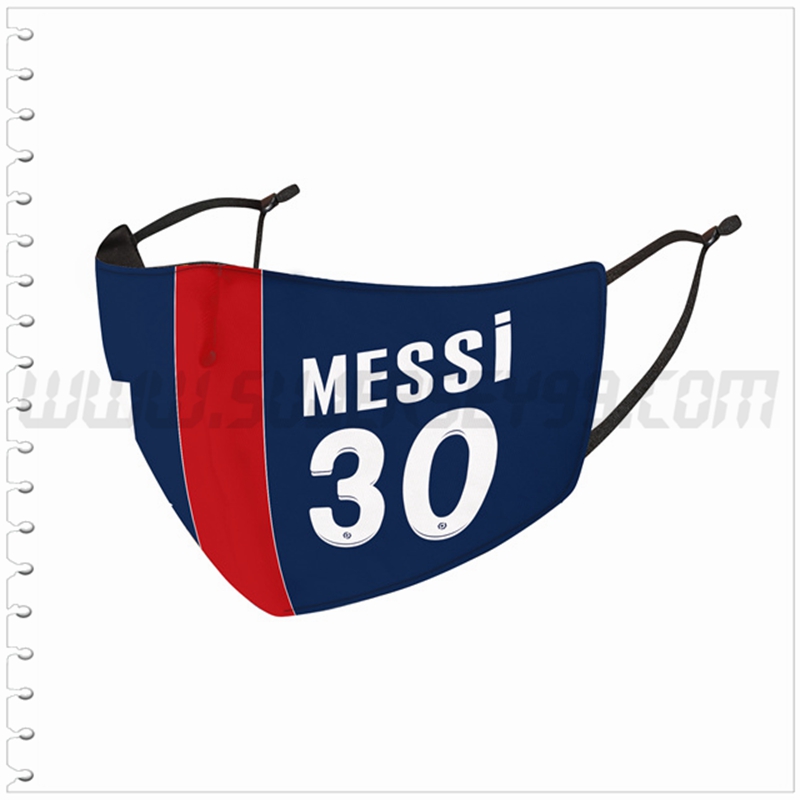 Nueva Mascara Futbol PSG Messi 30 Reutilizable