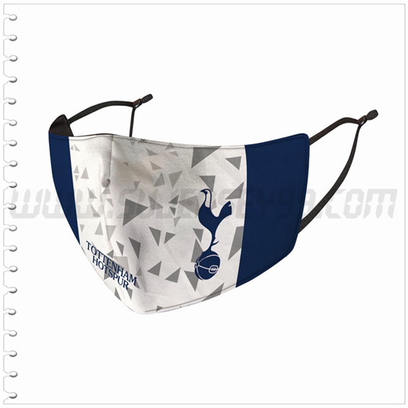 Nueva Mascara Futbol Tottenham Blanco Reutilizable