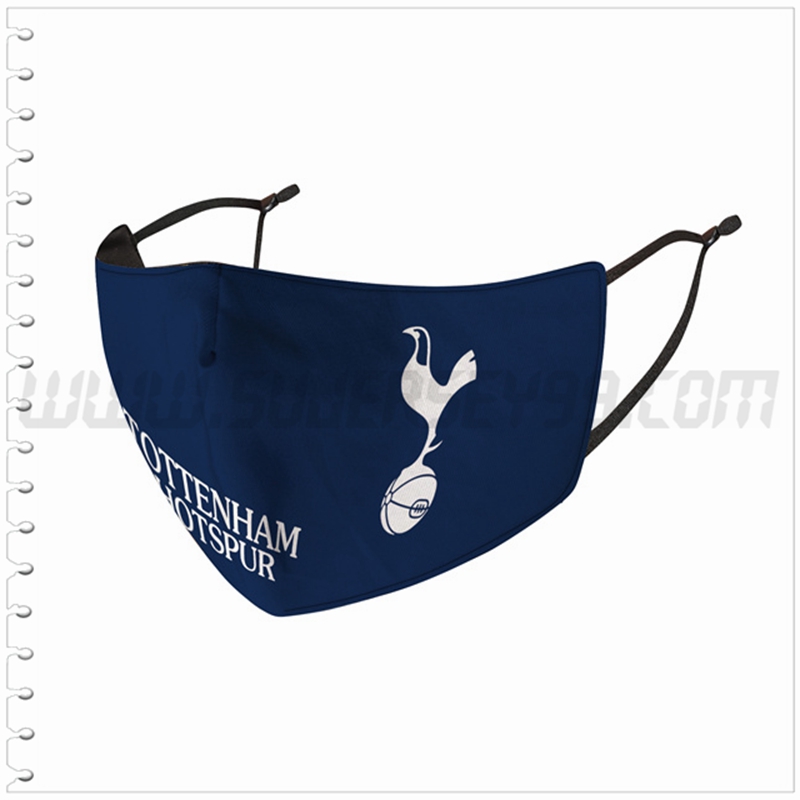 Nueva Mascara Futbol Tottenham Azul Marina Reutilizable