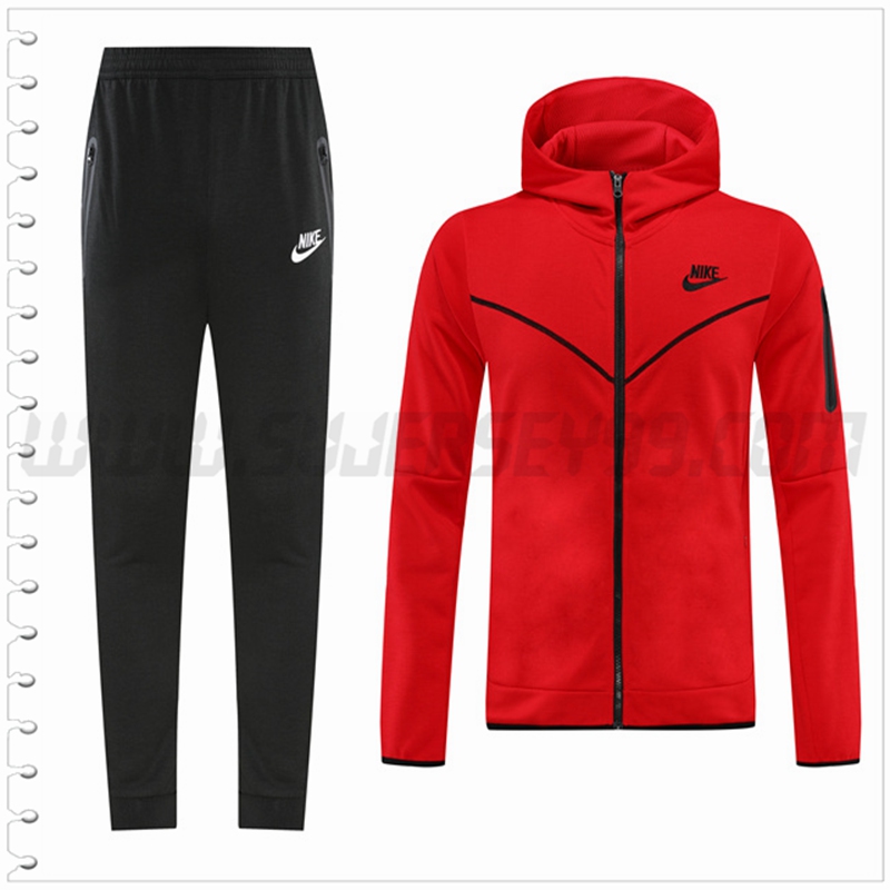 Chaqueta con Capucha Chandal del Nike Rojo 2022 2023