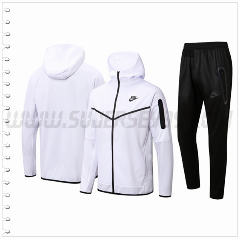 Chaqueta con Capucha Chandal del Nike Blanco 2022 2023