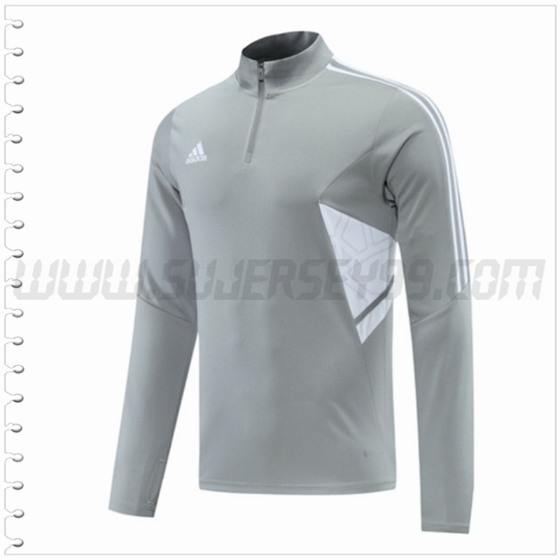 Sudadera Entrenamiento Adidas Gris 2022 2023