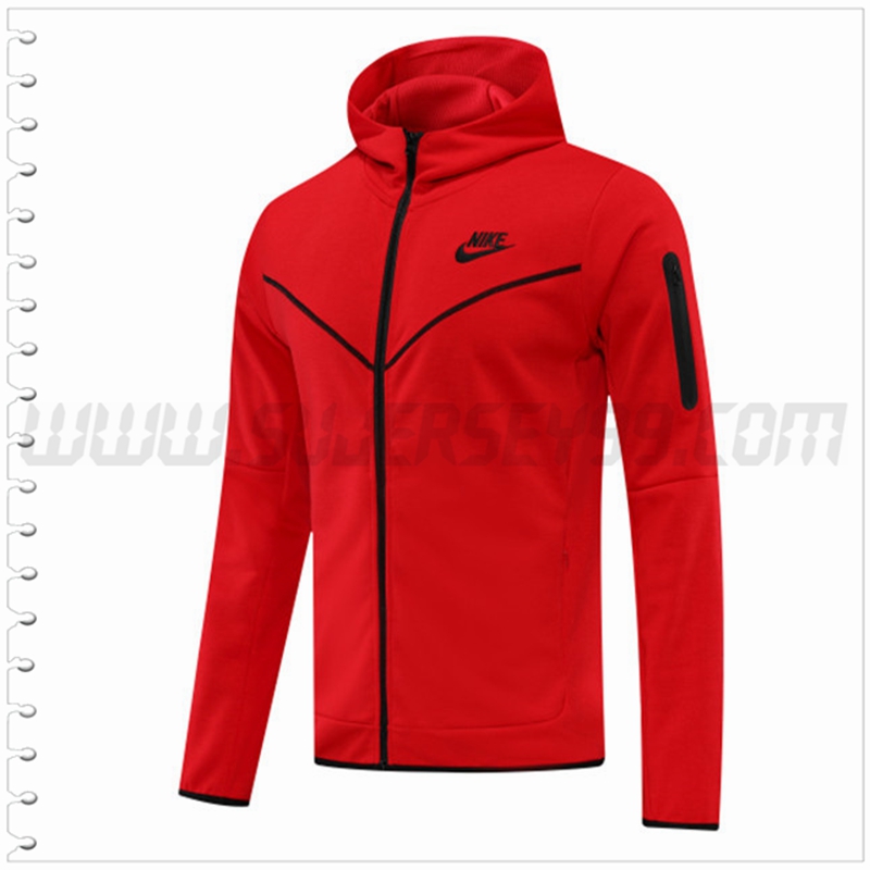 Chaqueta con Capucha Nike Rojo 2022 2023