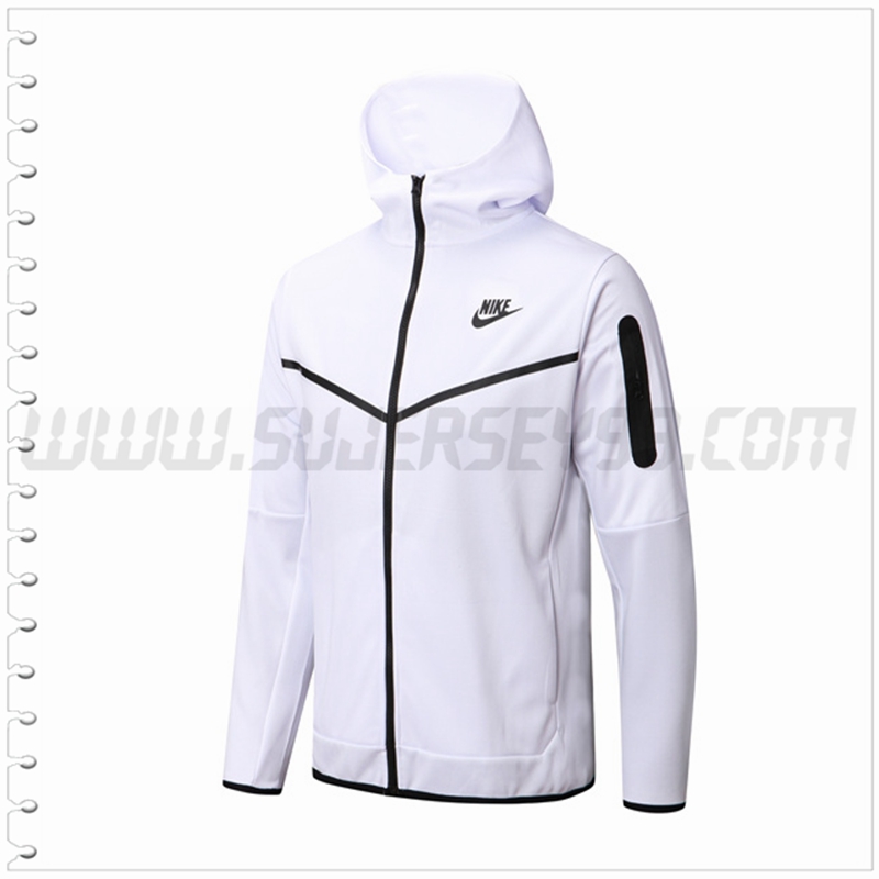 Chaqueta con Capucha Nike Blanco 2022 2023