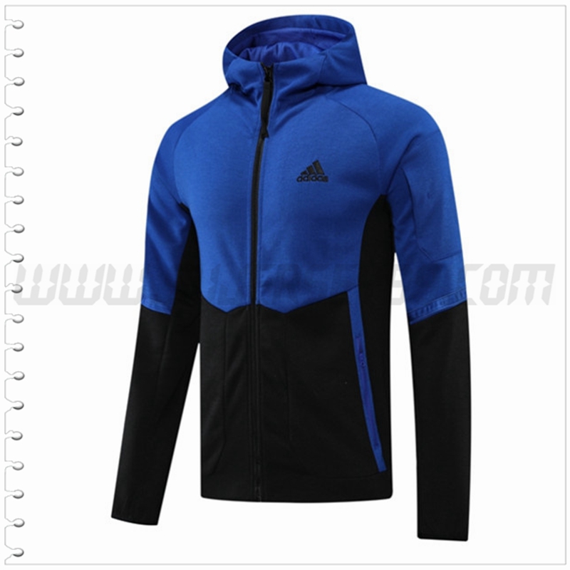 Chaqueta con Capucha Adidas Azul/Negro 2022 2023