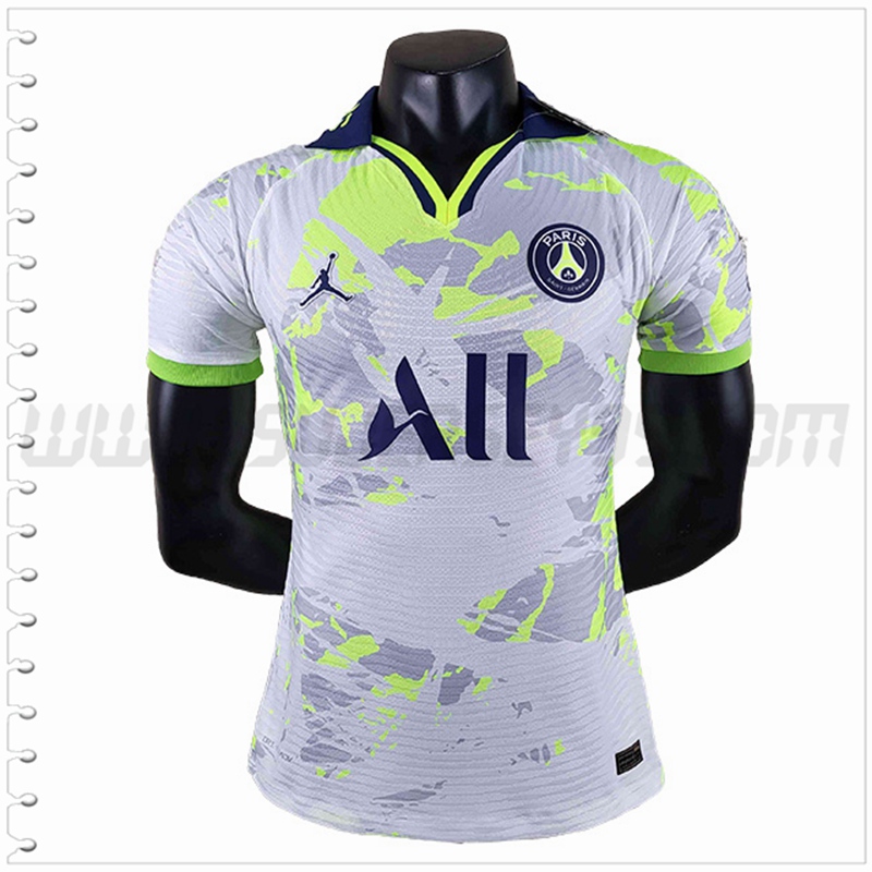 Camiseta Futbol Jordan PSG Blanco Verde 2022 2023