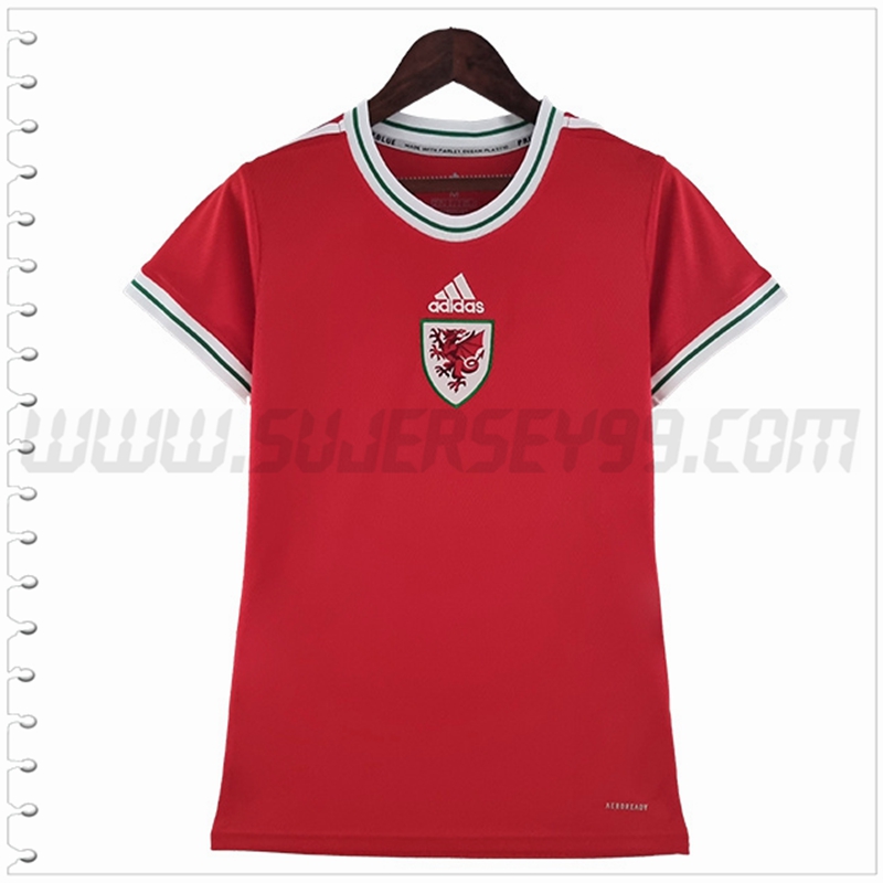 Primera Camiseta Futbol Gales Mujer 2022 2023