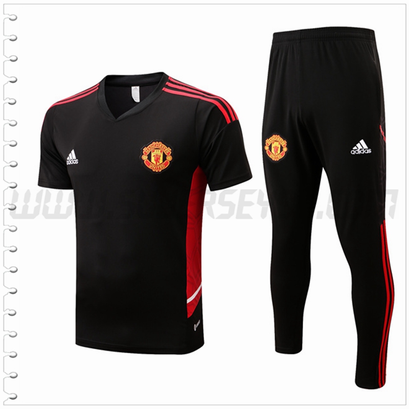 Camiseta Entrenamiento Manchester United + Pantalones Rojo 2022 2023