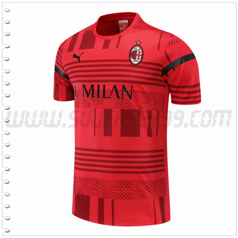 Camiseta Entrenamiento AC Milan Rojo 2022 2023