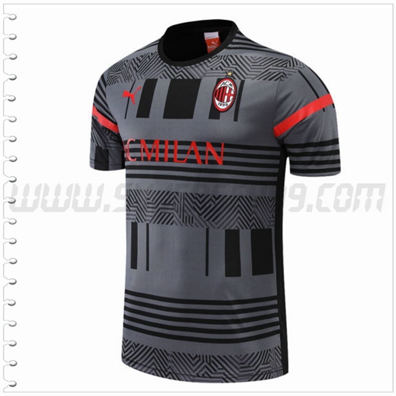 Camiseta Entrenamiento AC Milan Gris 2022 2023