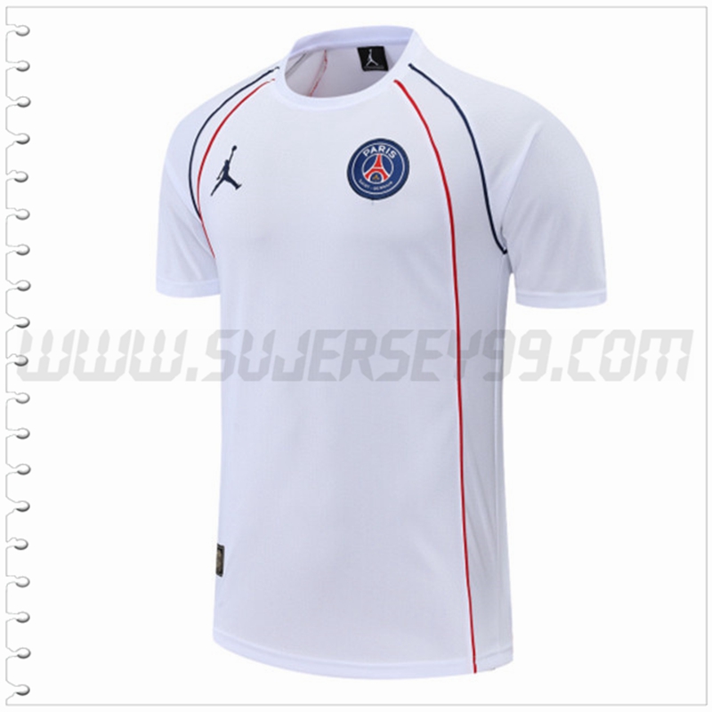 Camiseta Entrenamiento Jordan PSG Blanco 2022 2023