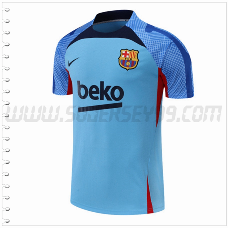 Camiseta Entrenamiento FC Barcelona Azul 2022 2023