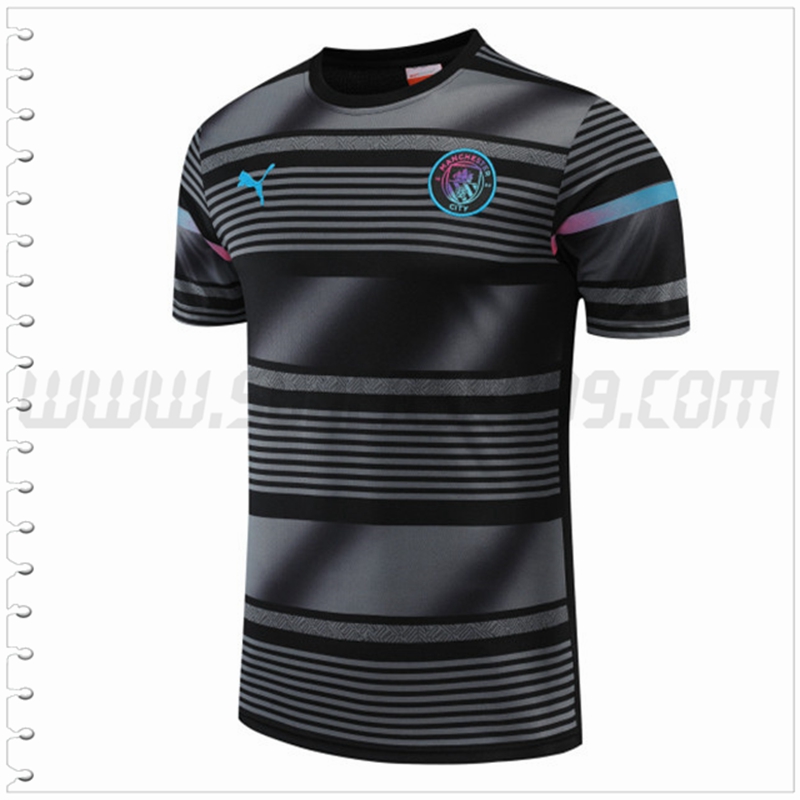 Camiseta Entrenamiento Marsella OM Gris/Negro 2022 2023