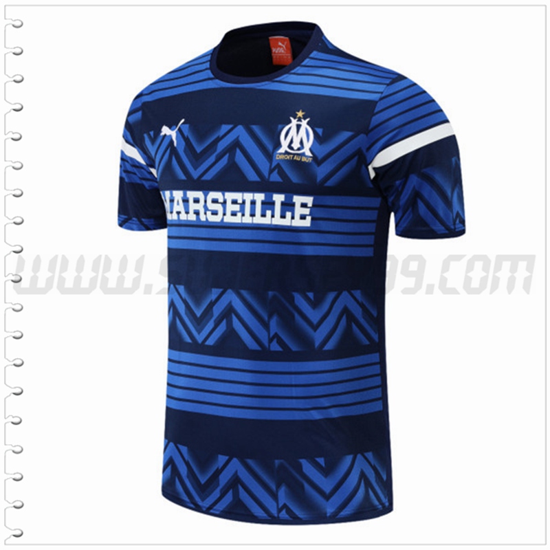 Camiseta Entrenamiento Marsella OM Azul Marina 2022 2023