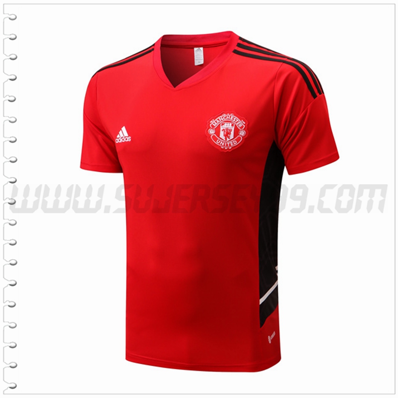 Camiseta Entrenamiento Manchester United Rojo 2022 2023