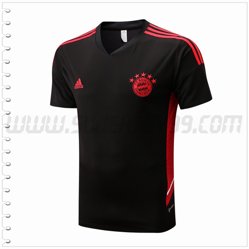 Camiseta Entrenamiento Bayern Munich Negro 2022 2023