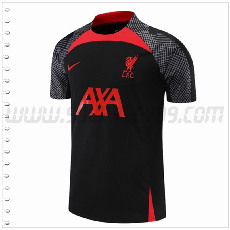 Camiseta Entrenamiento FC Liverpool Negro 2022 2023