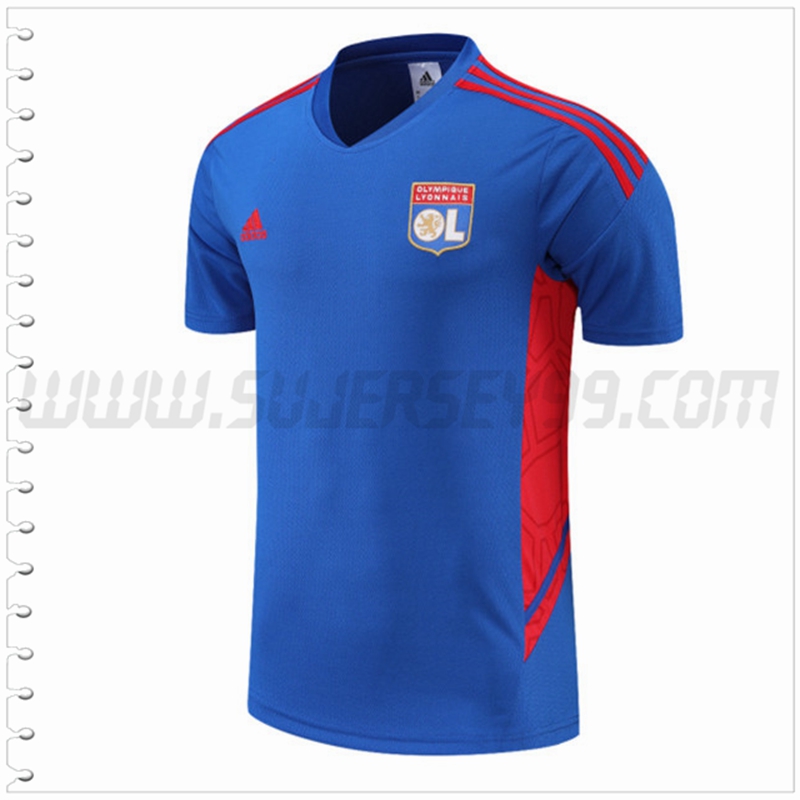 Camiseta Entrenamiento Lyon OL Azul 2022 2023