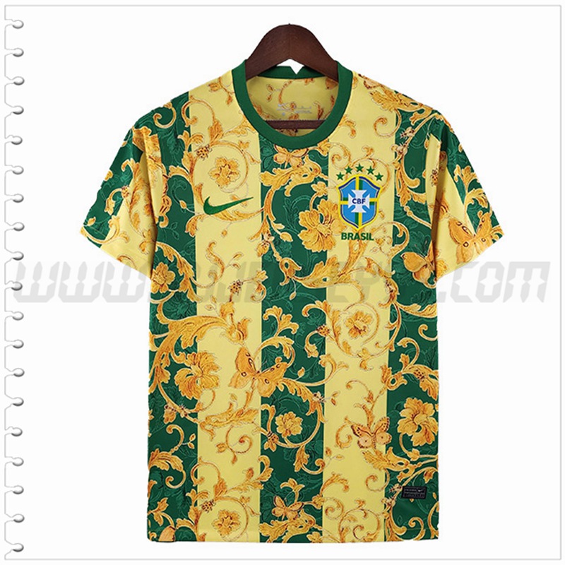 Camiseta Equipo Brasil Amarillo Verde Edición Especial 2022 2023