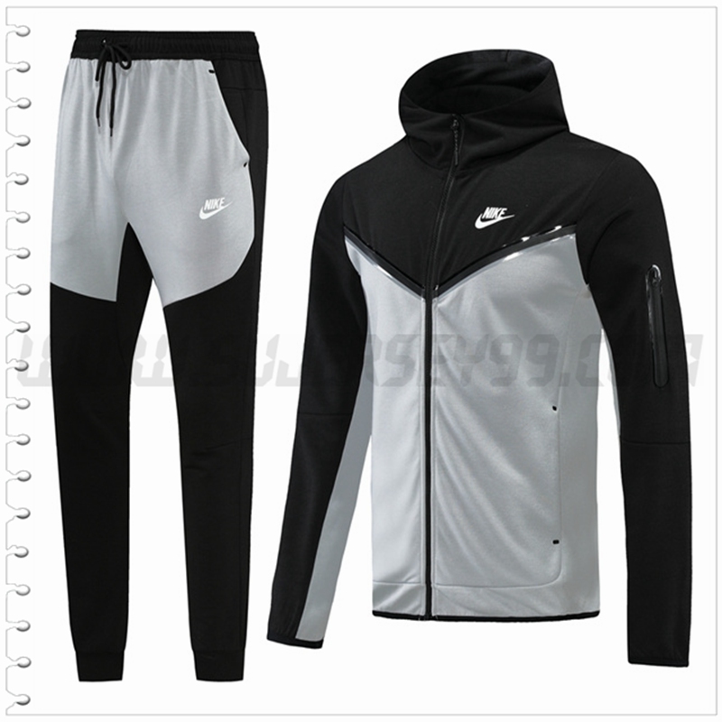 Chaqueta con Capucha Chandal del Nike Negro/Gris 2022 2023