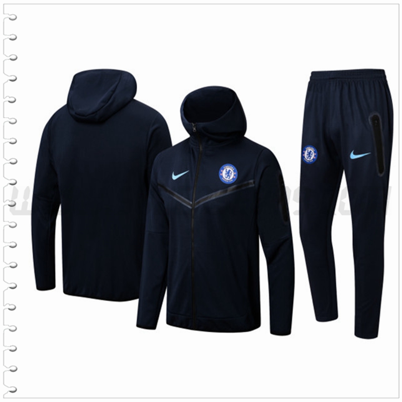 Chaqueta con Capucha Chandal del FC Chelsea Azul Marina 2022 2023