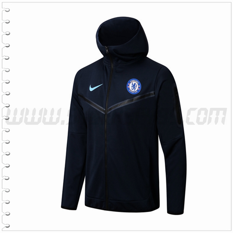 Chaqueta con Capucha FC Chelsea Azul Marina 2022 2023