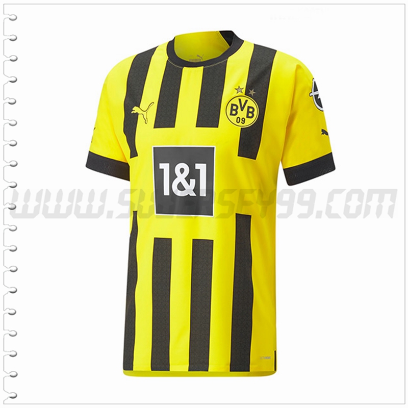 Primera Camiseta Futbol Dortmund BVB 2022 2023