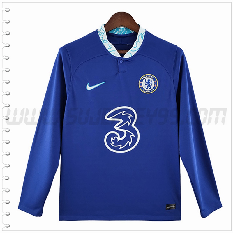 Primera Camiseta Futbol FC Chelsea Manga Larga 2022 2023