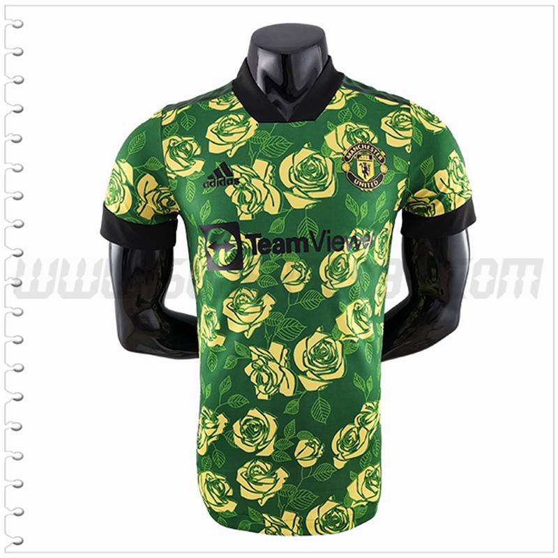 Camiseta Futbol Manchester United Verde Edición Especial 2022 2023