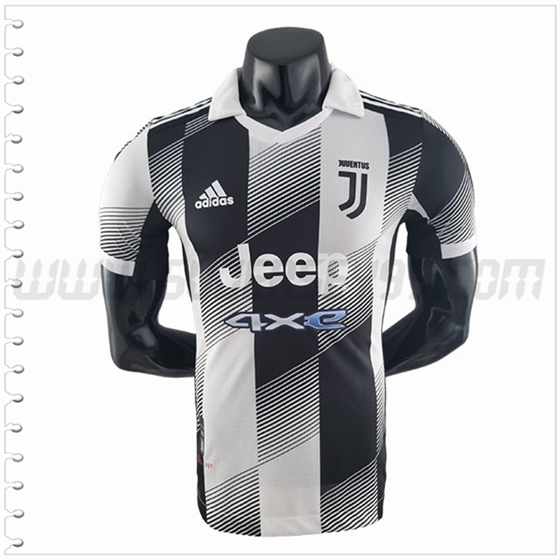 Camiseta Futbol Juventus Blanco Negro Edición Especial 2022 2023