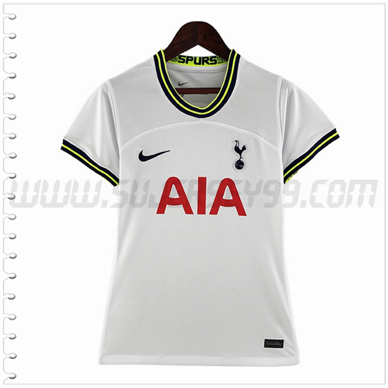 Primera Camiseta Futbol Tottenham Hotspurs Mujer 2022 2023