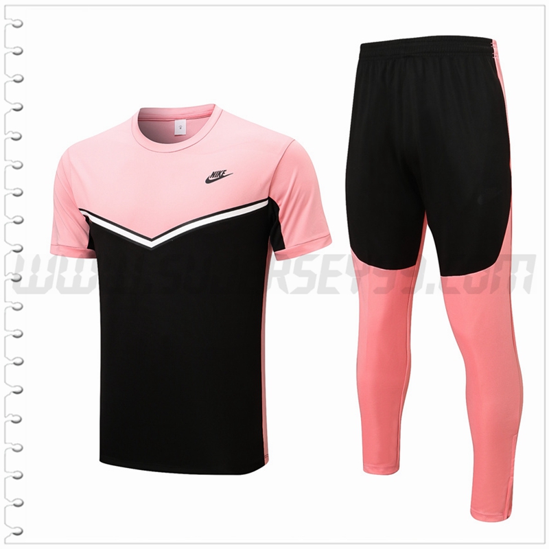 Camiseta Entrenamiento Nike + Pantalones Rosa/Gris 2022 2023